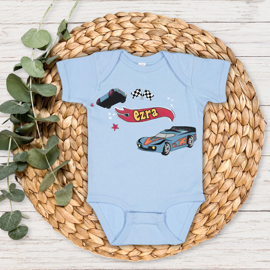 Let's Race! Personalized Graphic Bodysuit | Multiple Colorways