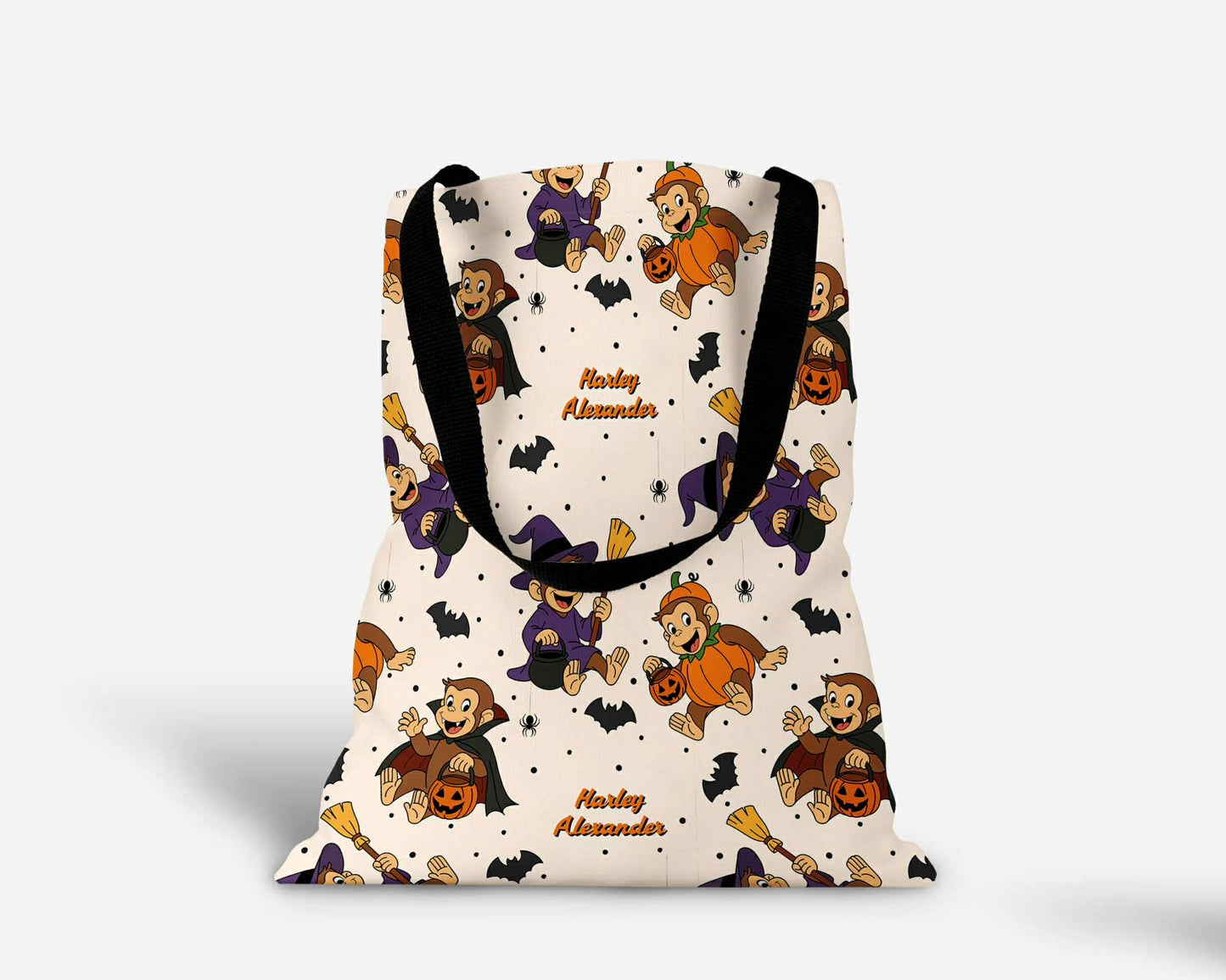 Monkey-Ween Halloween Oversized Trick Or Treat Bag