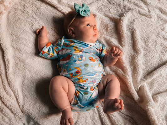 Snoozy Street Personalized Name Baby Bodysuit