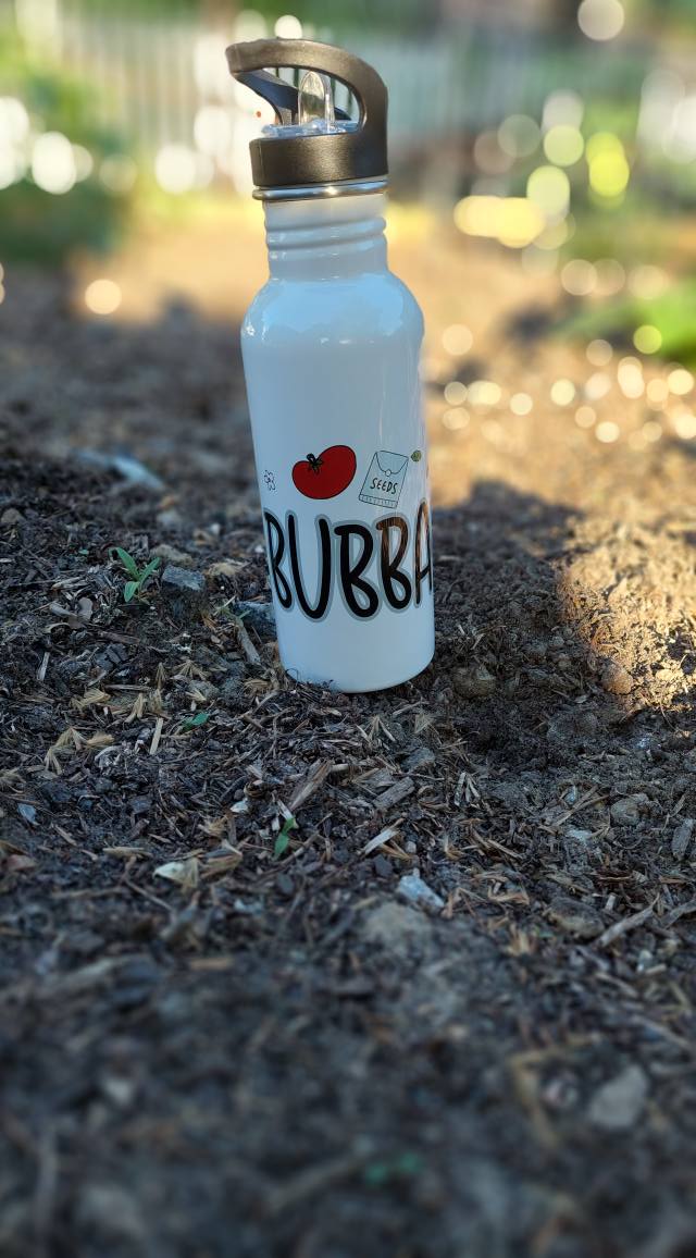 Green Thumb Personalized Kids Water Bottle