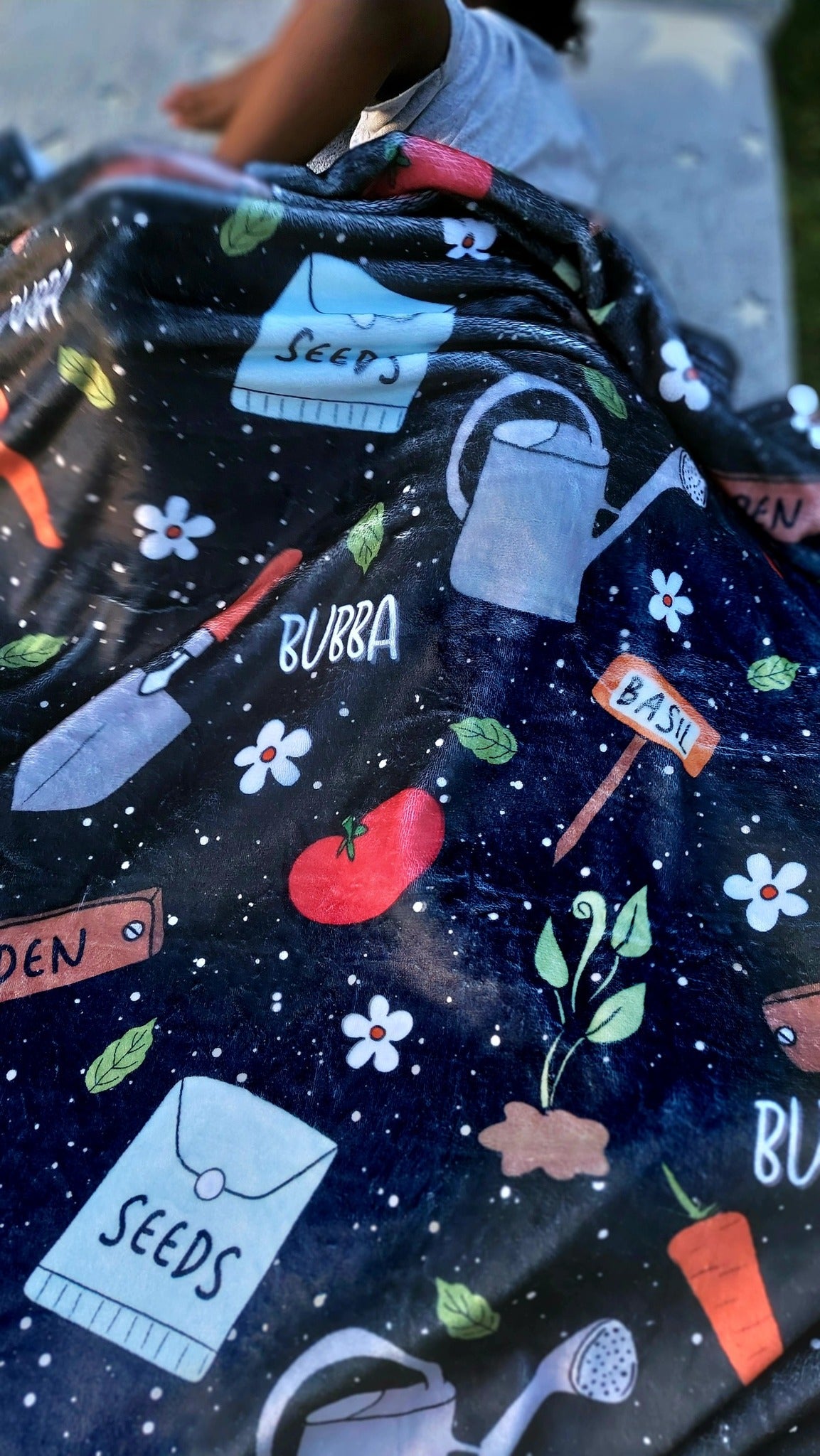 Green Thumb Personalized Minky Blanket