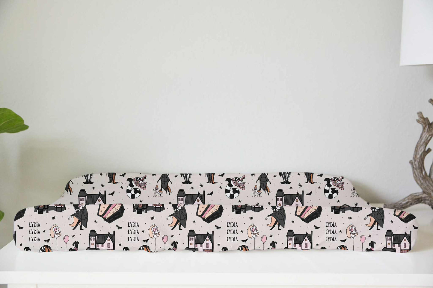 Say My Name 3X Halloween Personalized Changing Pad Cover