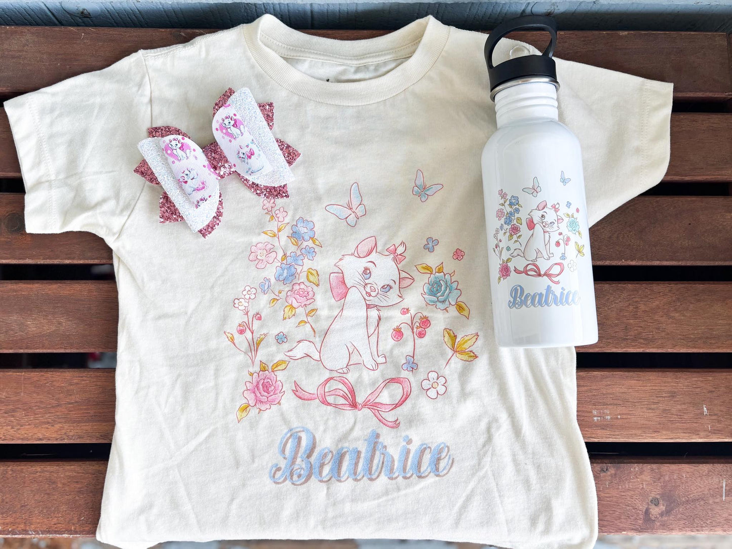 Marie Personalized Kids Graphic Tee | Multiple Colorways