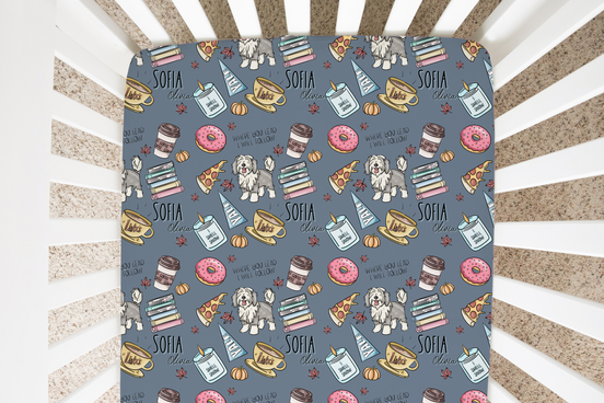 Gilmore Girl Personalized Crib Sheet
