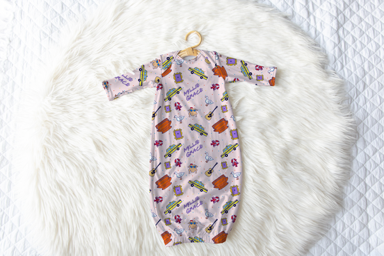 Besties Personalized Name Infant Gown