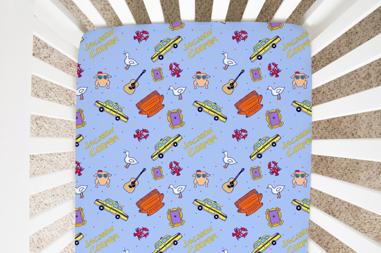 Besties Personalized Crib Sheet