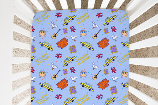 Besties Personalized Crib Sheet
