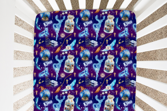 Wizarding World Personalized Crib Sheet