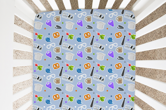 Paper Business Personalized Crib Sheet