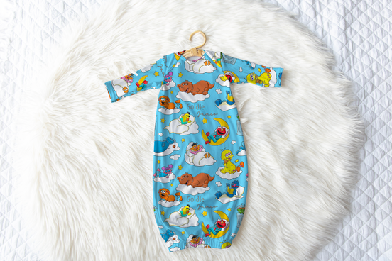 Snoozy Street Personalized Name Infant Gown