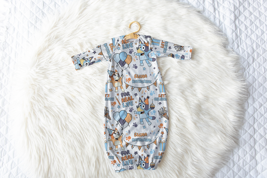 Wackadoo Party Personalized Name Infant Gown