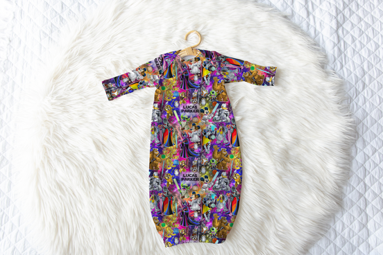 Magical Force Personalized Name Infant Gown