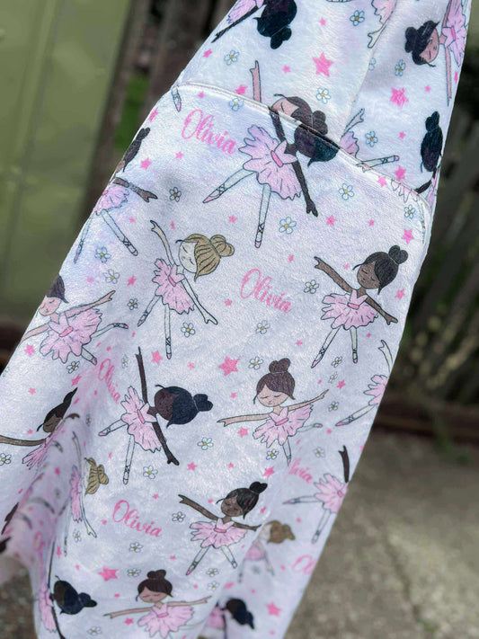 Ballerina Personalized Hooded Towel