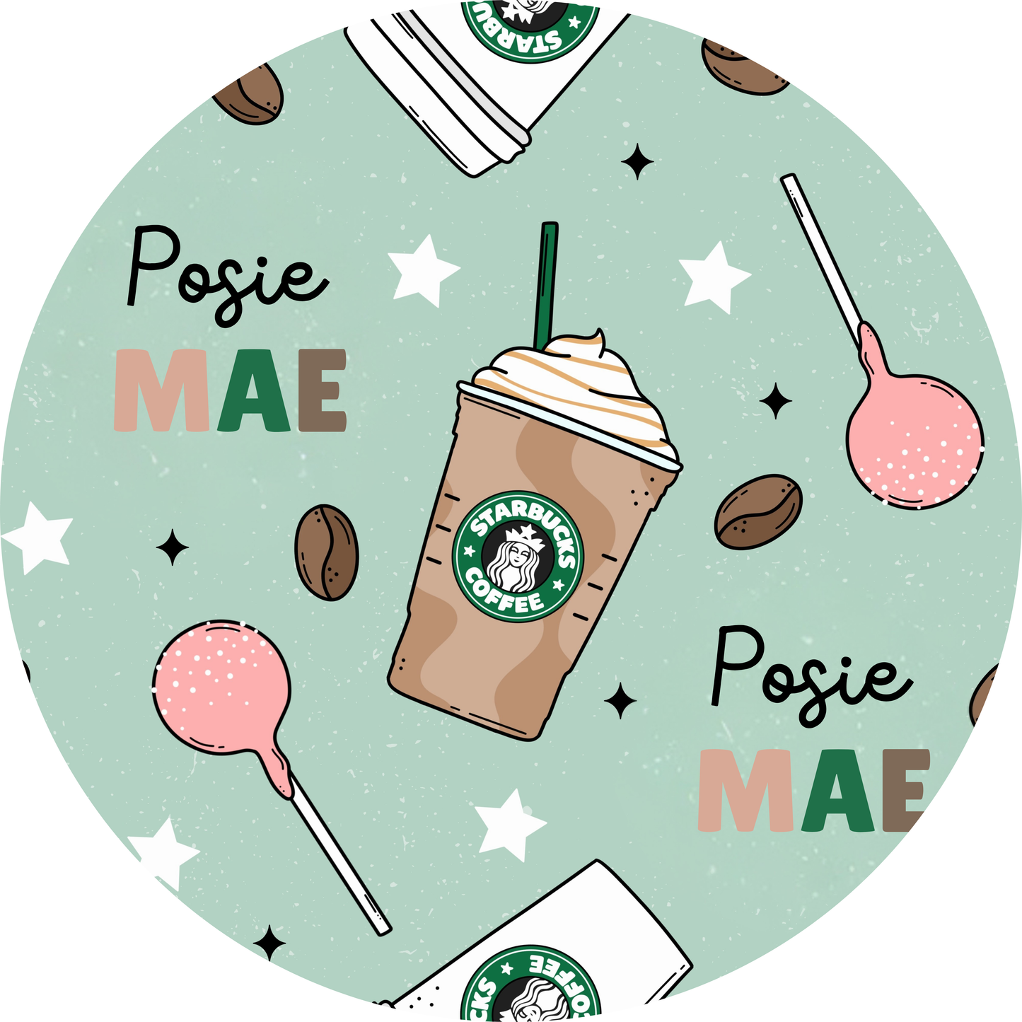 Cocoa & Cake Pops Personalized Name Nursing Pillow Cover