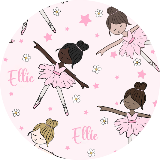 Ballerina Personalized Changing Pad Cover
