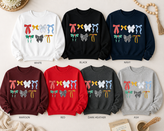 Kids Personalized Crewneck Sweatshirt | Books & Bows