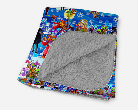 Muppets A Christmas Carol Sherpa Blanket
