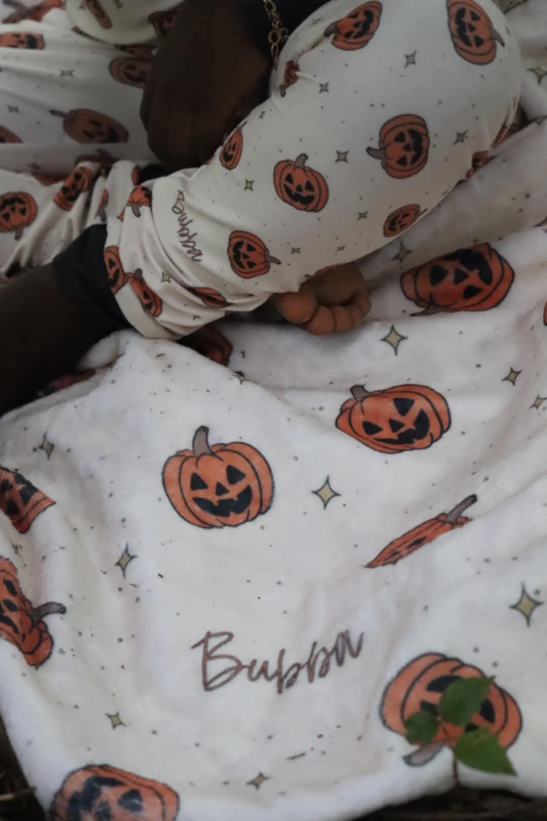 Pumpkin Halloween Personalized Minky Blanket