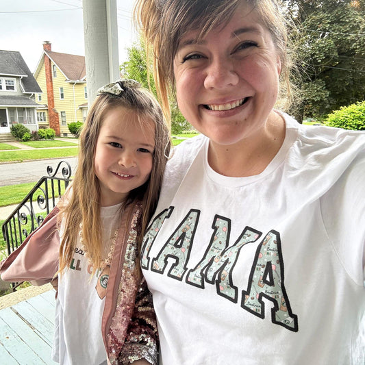 MAMA Cocoa & Cake Pops Personalized Women's Graphic Tee | White