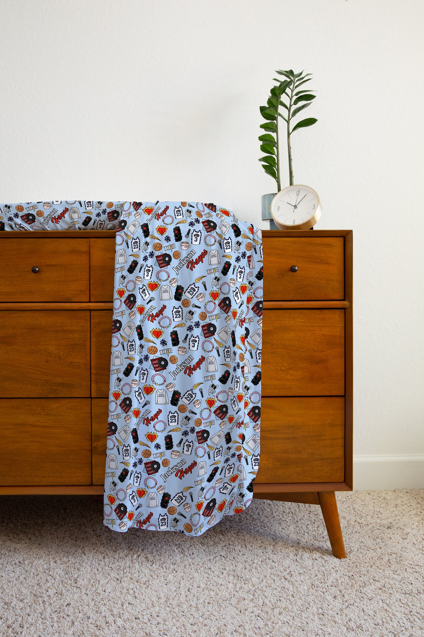 One Tree Hill Personalized Name Swaddle Blanket