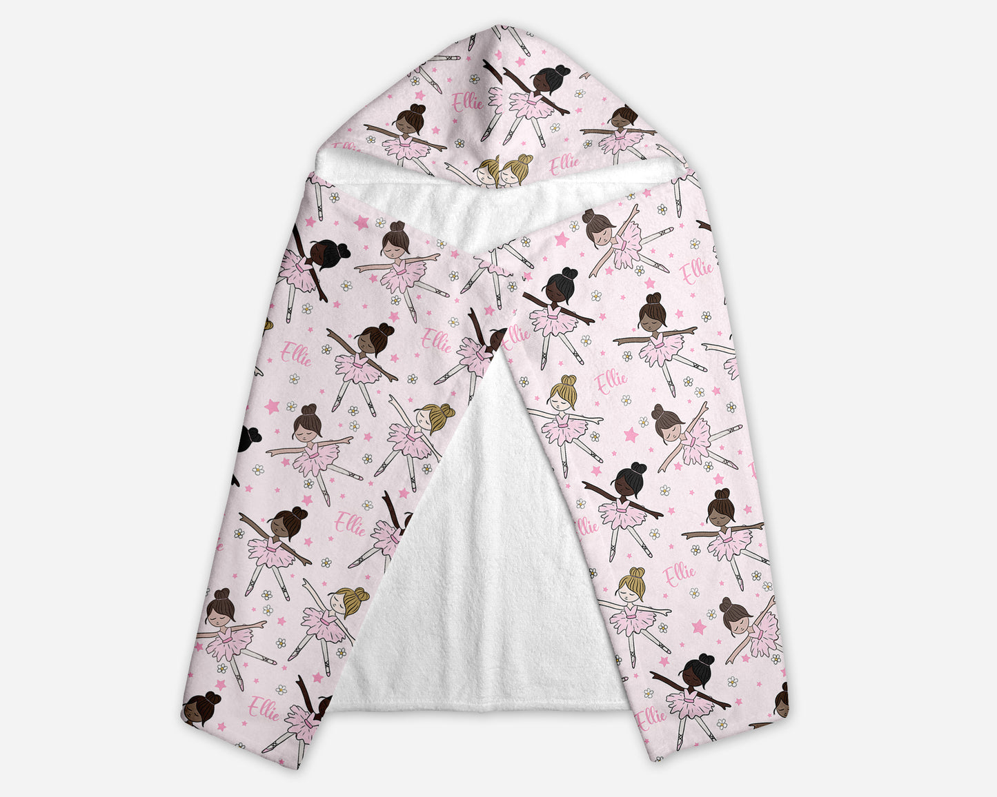 Ballerina Personalized Hooded Towel