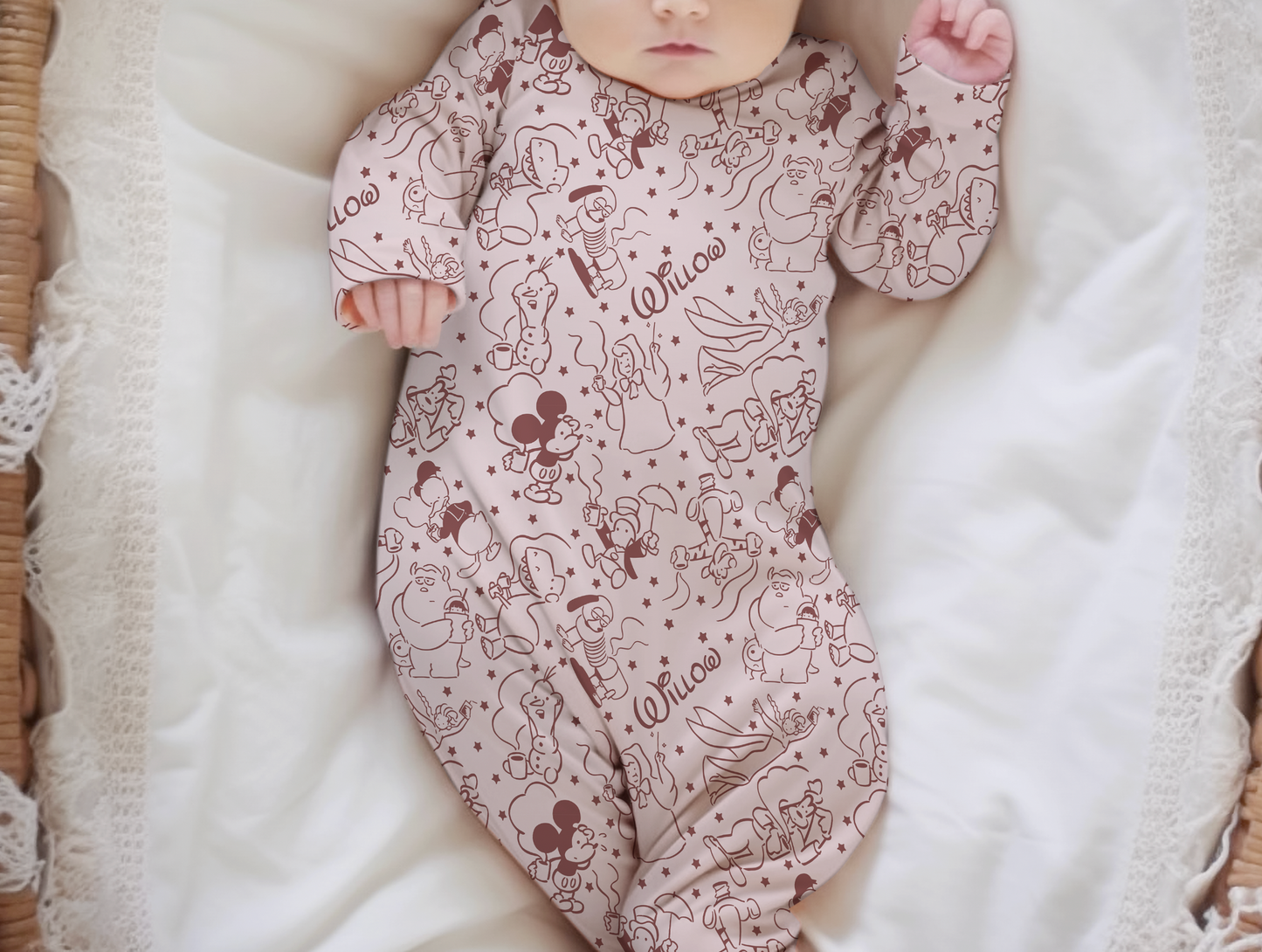 Park Doodles Personalized Name Infant Gown