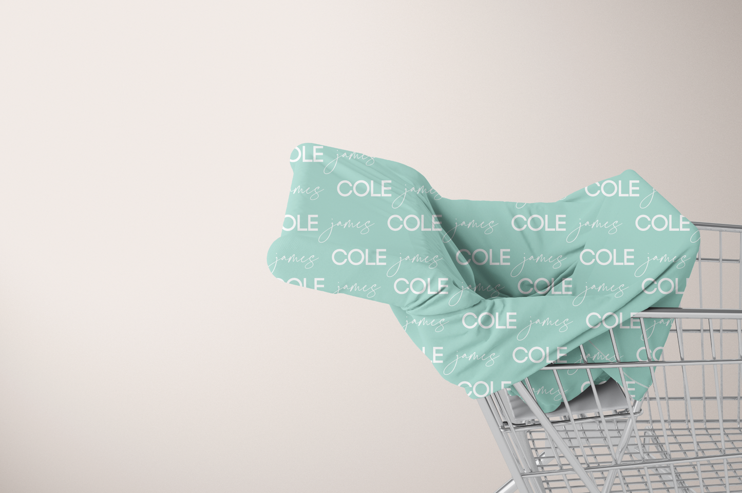 Solid Color Script & Block Font Personalized Multi Use Cover