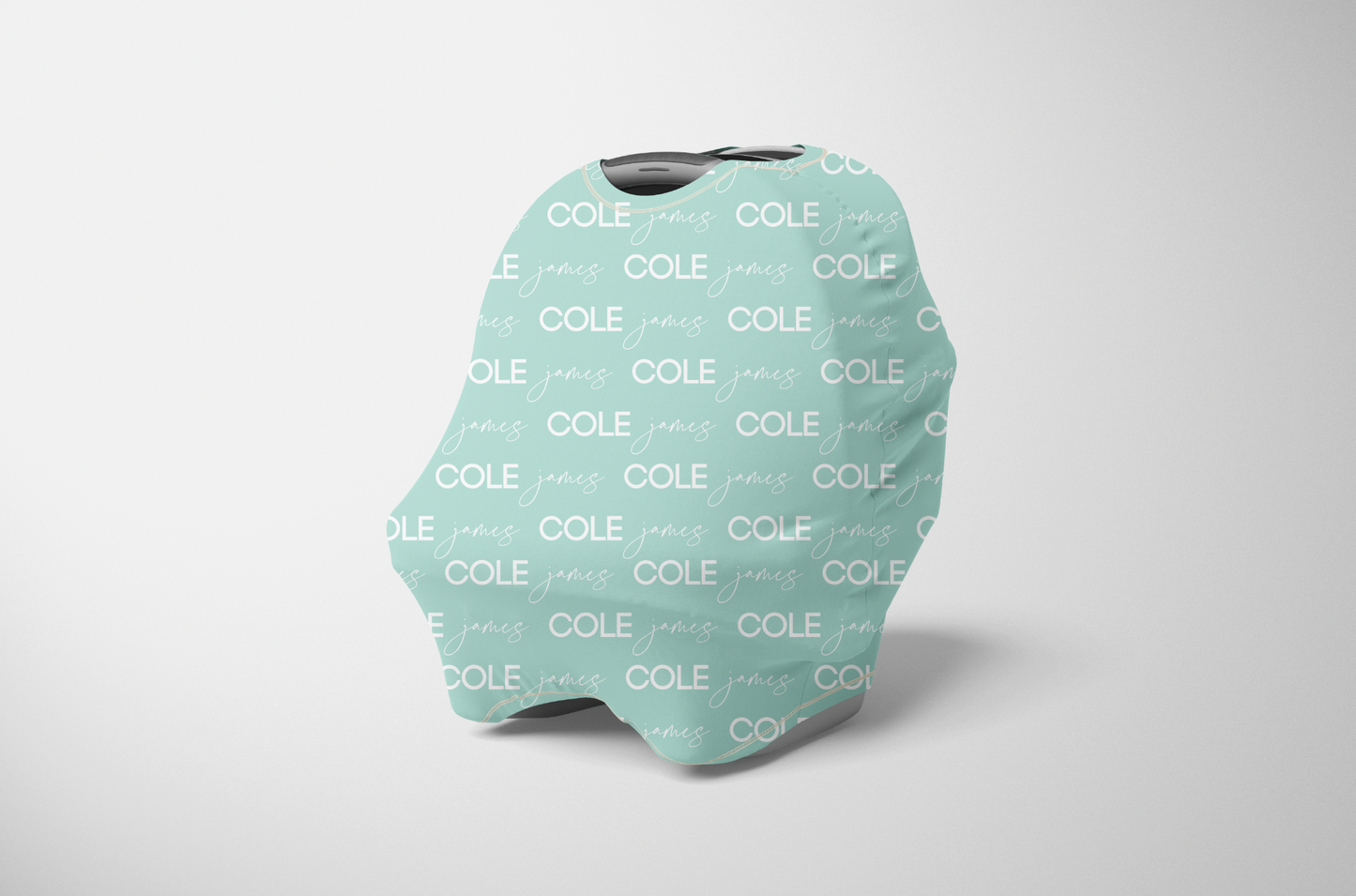Solid Color Script & Block Font Personalized Multi Use Cover