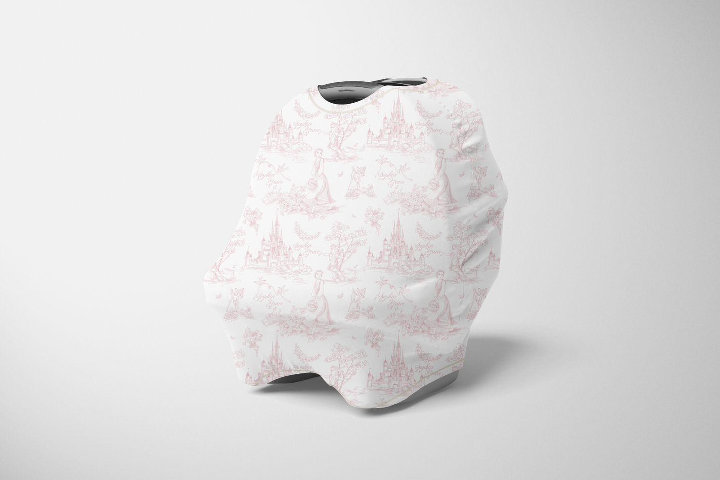 Tale As Old As Time Pink Toile Personalized Multi Use Cover