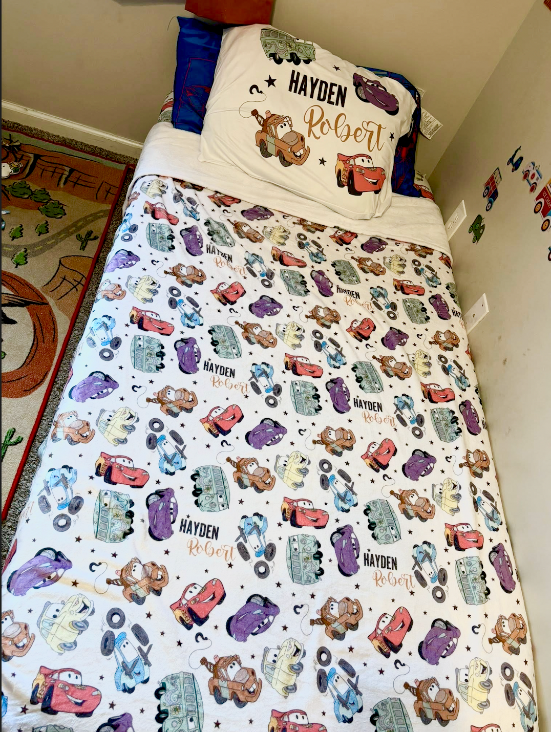 Mater & Friends Build Your Own Personalized Twin Bedding Set – Sheets & Pillowcase Options