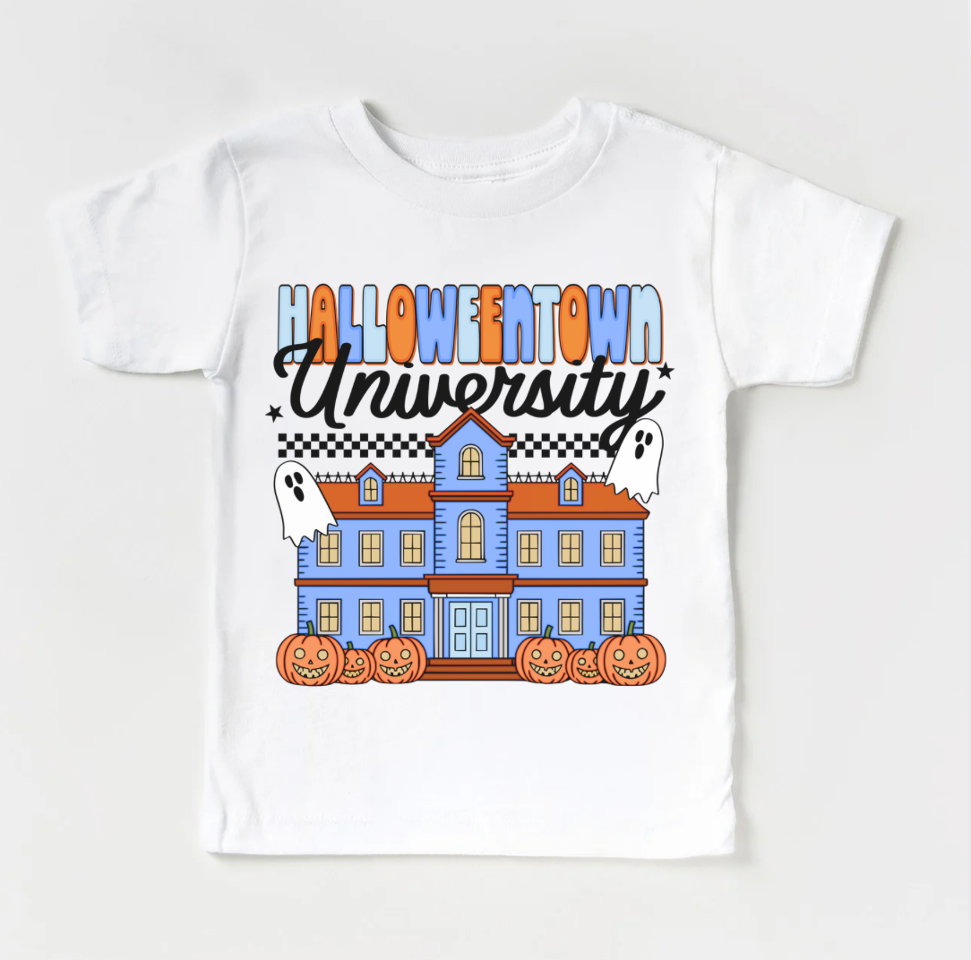 Halloweentown University Halloween Kids Graphic Tee | Multiple Colorways