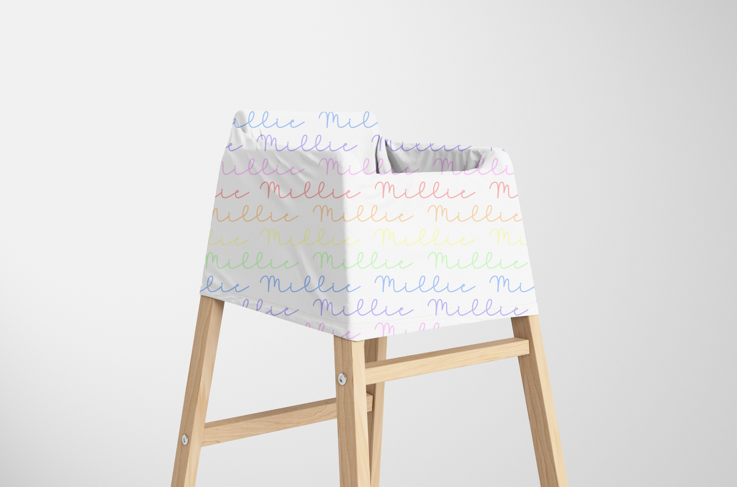 Rainbow Pastels Doodle Font Personalized Multi Use Cover