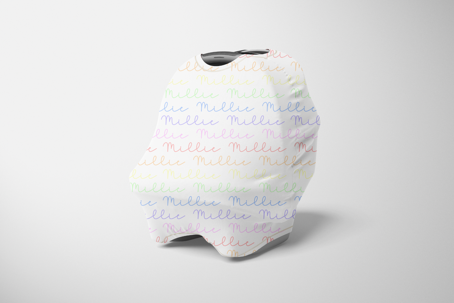 Rainbow Pastels Doodle Font Personalized Multi Use Cover