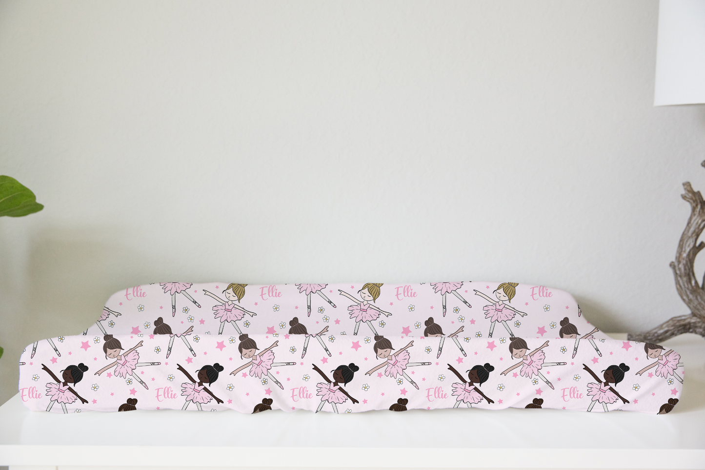 Ballerina Personalized Changing Pad Cover