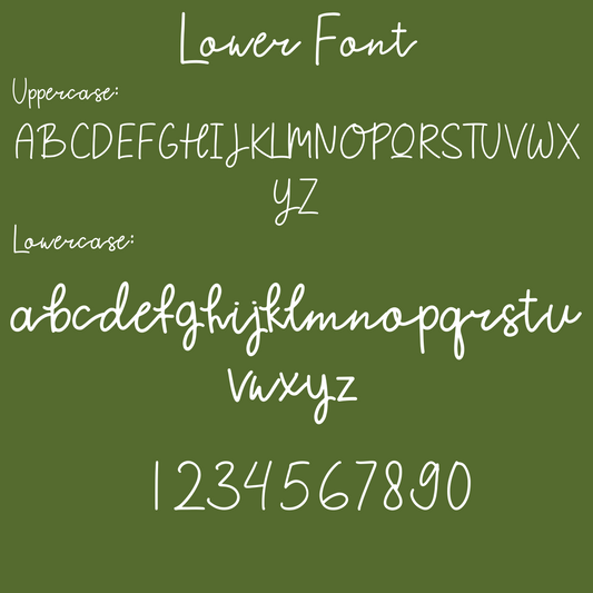 Solid Color Doodle Font Personalized Name Nursing Pillow Cover