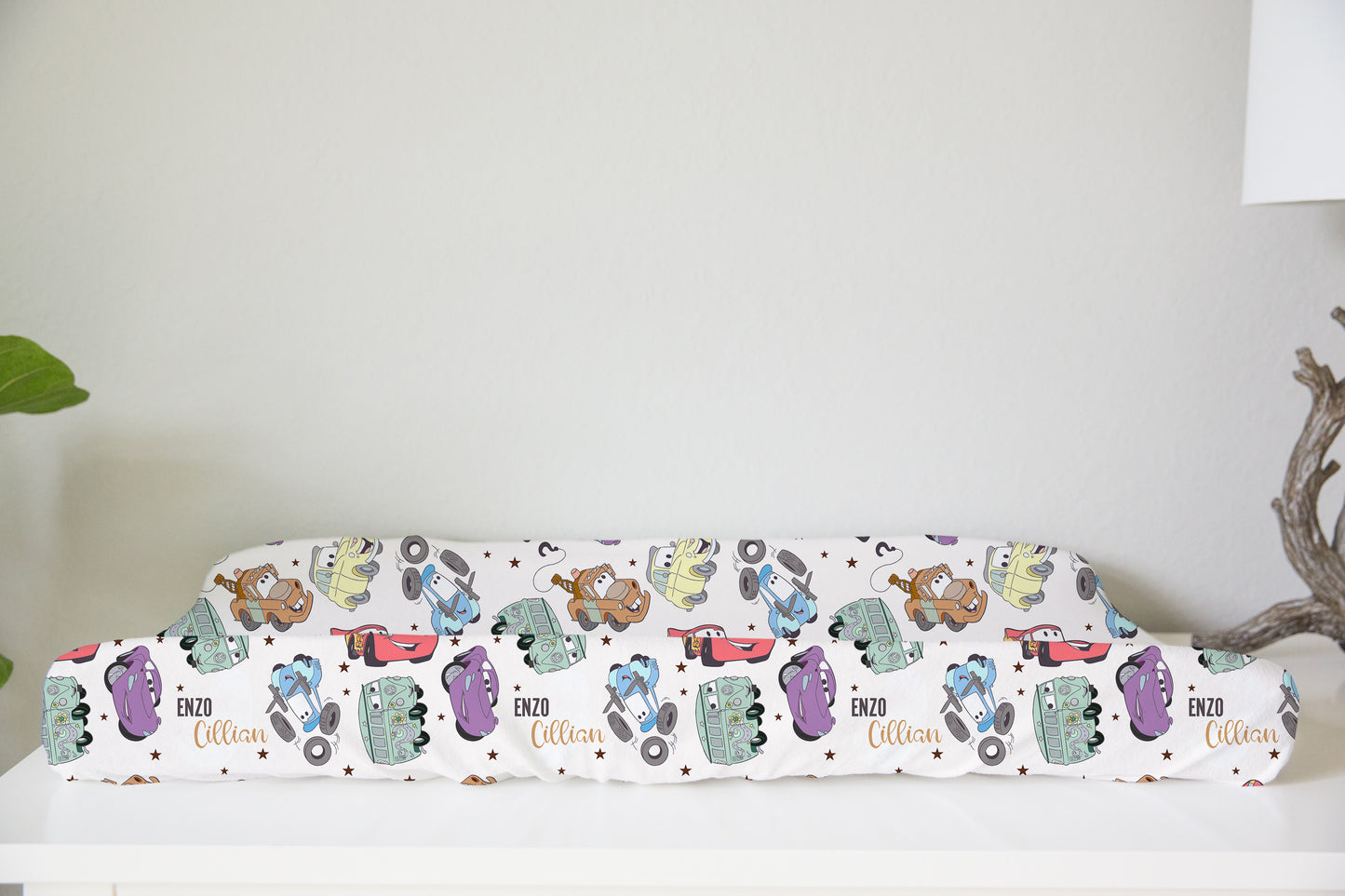 Mater & Friends Personalized Changing Pad Cover