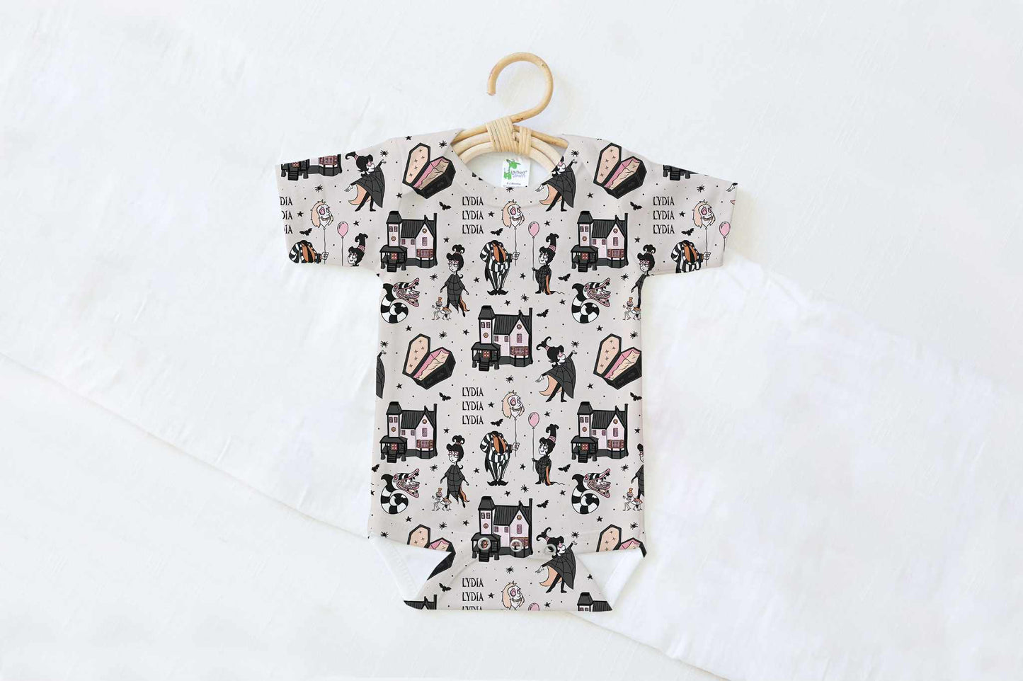 Say My Name 3X Halloween Personalized Name Baby Bodysuit