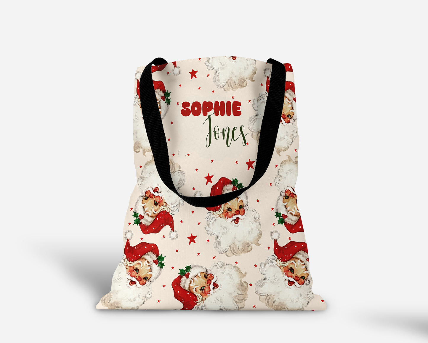 Old Saint Nick Christmas Personalized Tote Bag