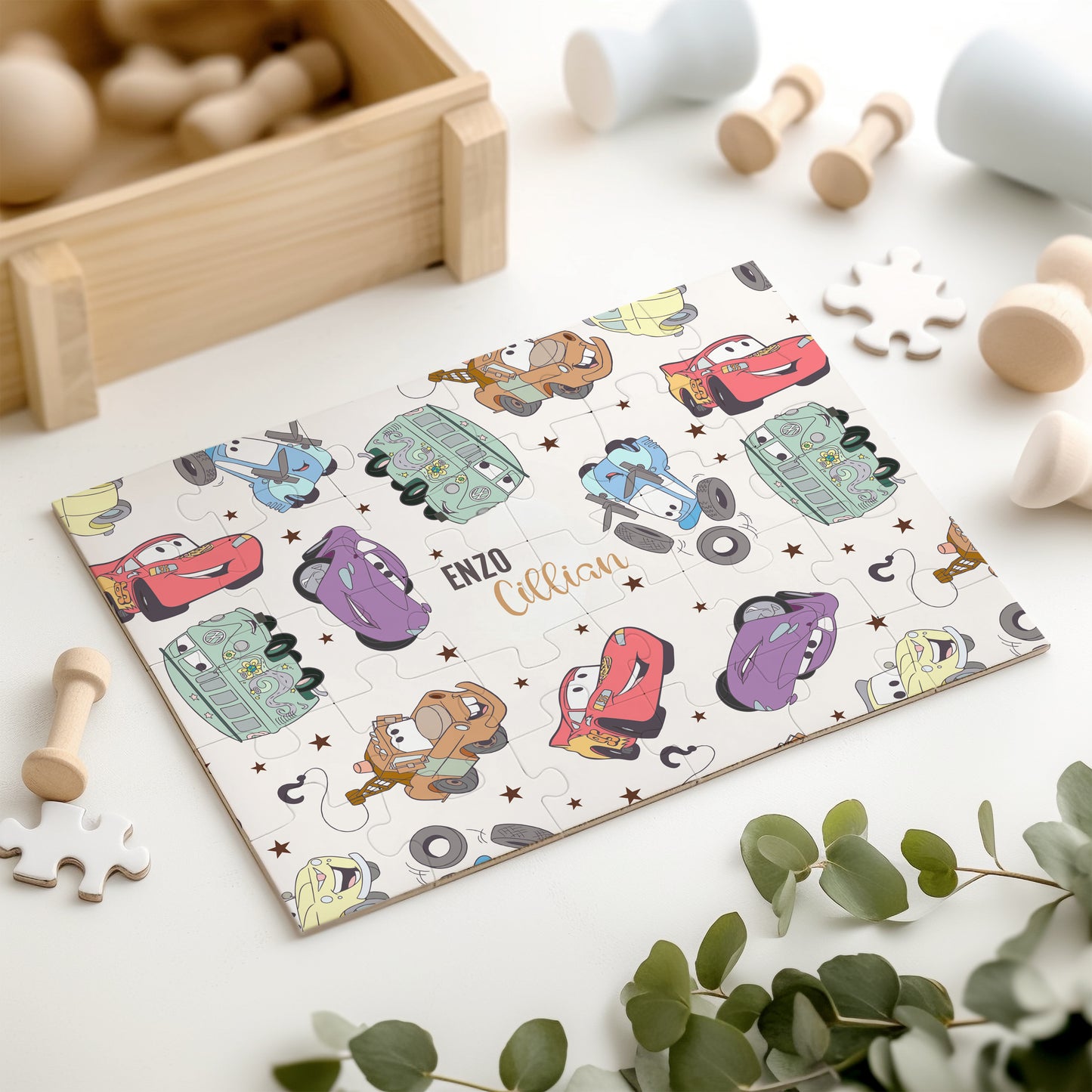 Mater & Friends Kids Personalized 30 Piece Puzzle