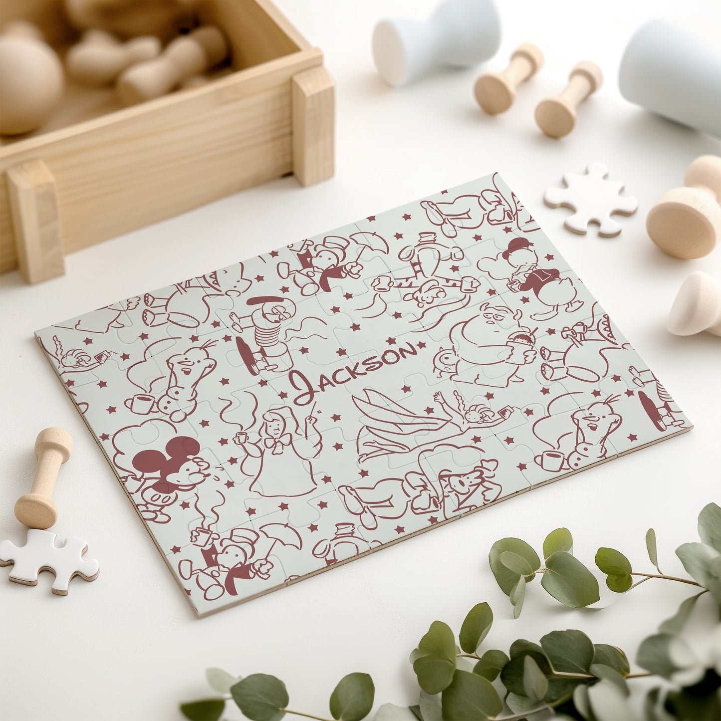 Park Doodles Kids Personalized 30 Piece Puzzle