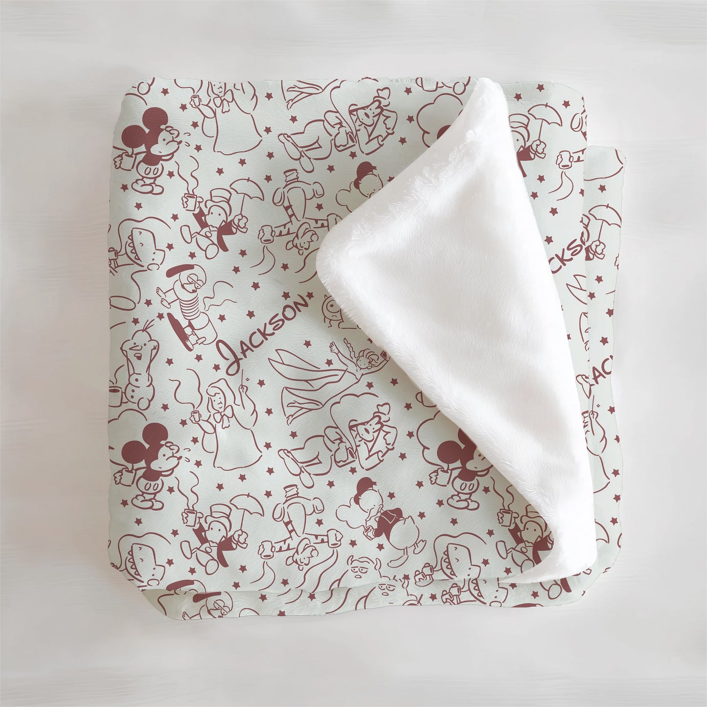 Park Doodles Personalized Minky Blanket