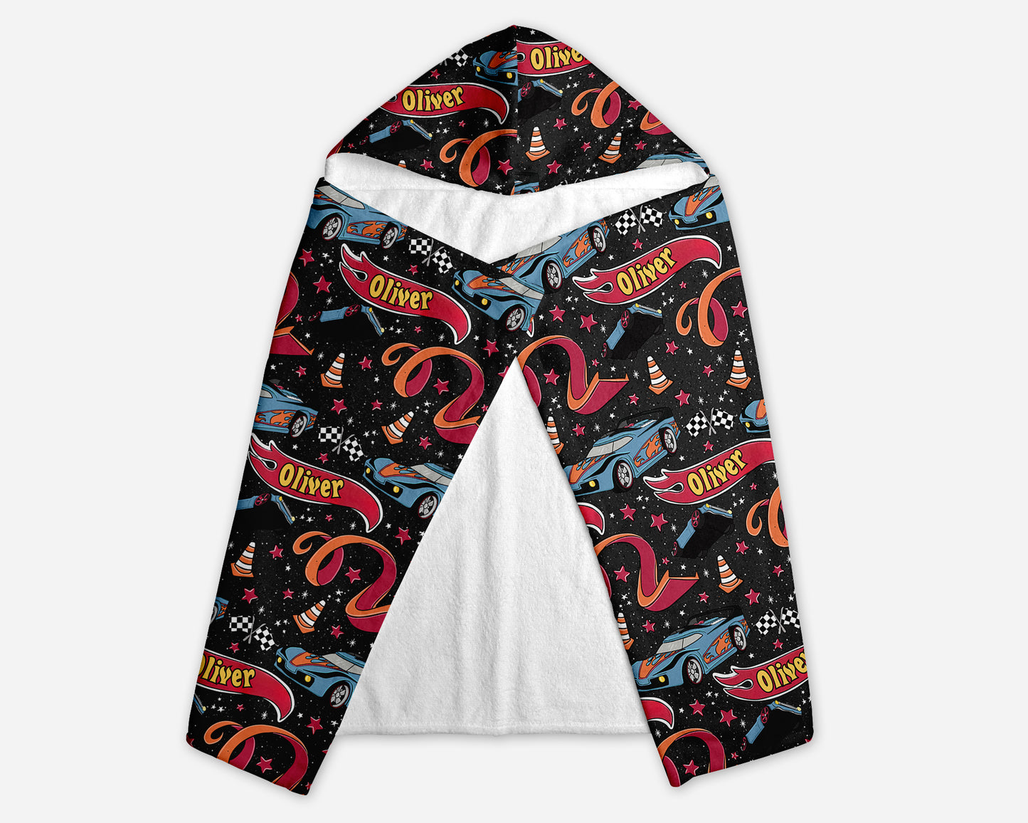 Let's Race Personalized Hooded Towel