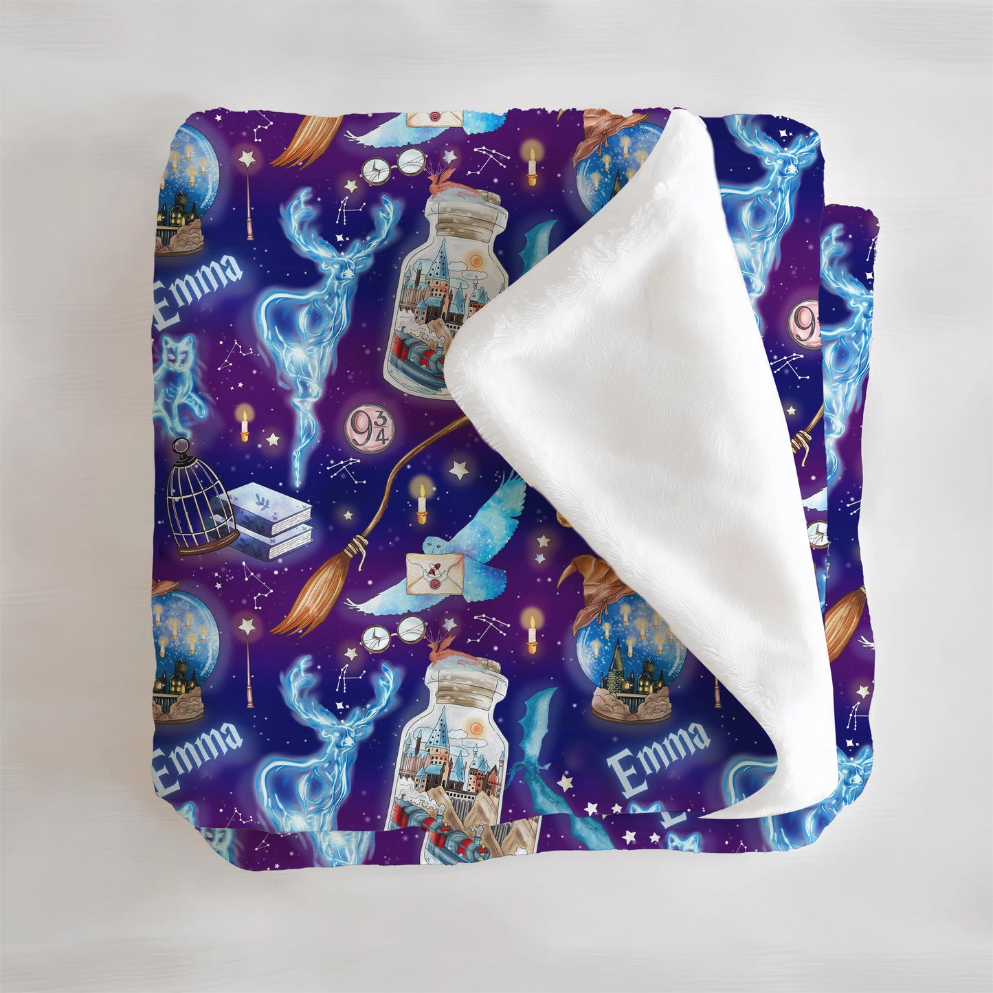 Wizarding World Personalized Minky Blanket