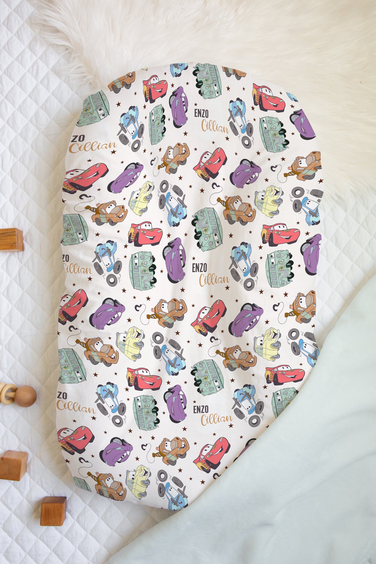 Mater & Friends Personalized Lounge Cover - Fits "Snuggle Me"