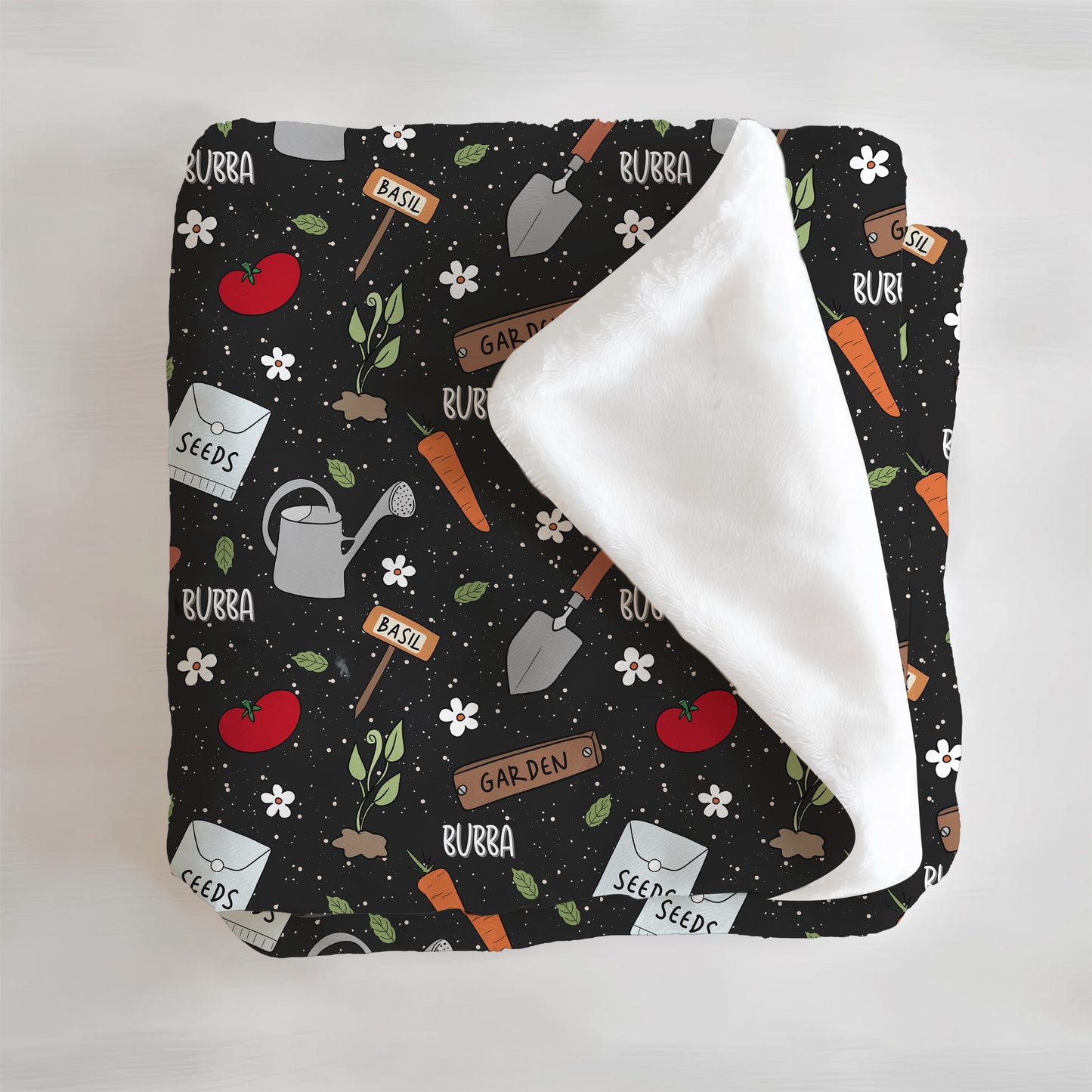 Green Thumb Personalized Minky Blanket