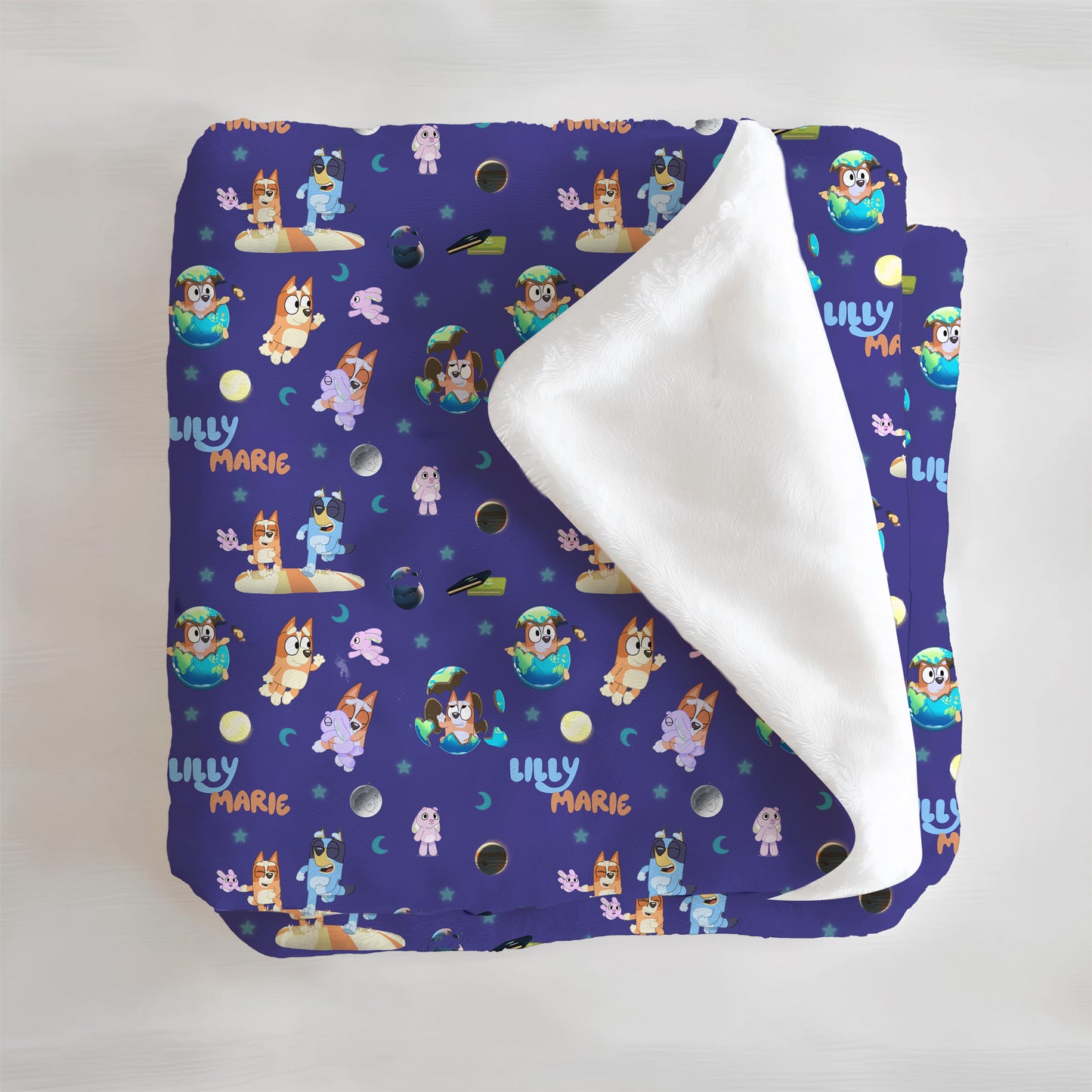 Sleepytime Pups Personalized Minky Blanket