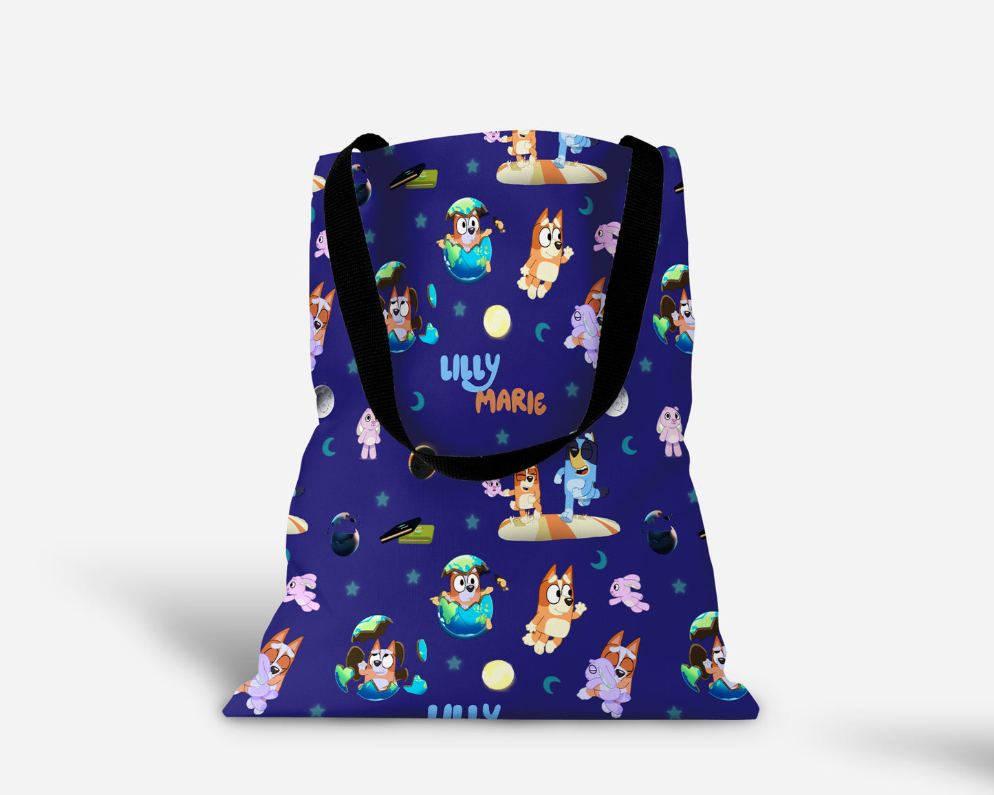 Sleepytime Pups Personalized Tote Bag