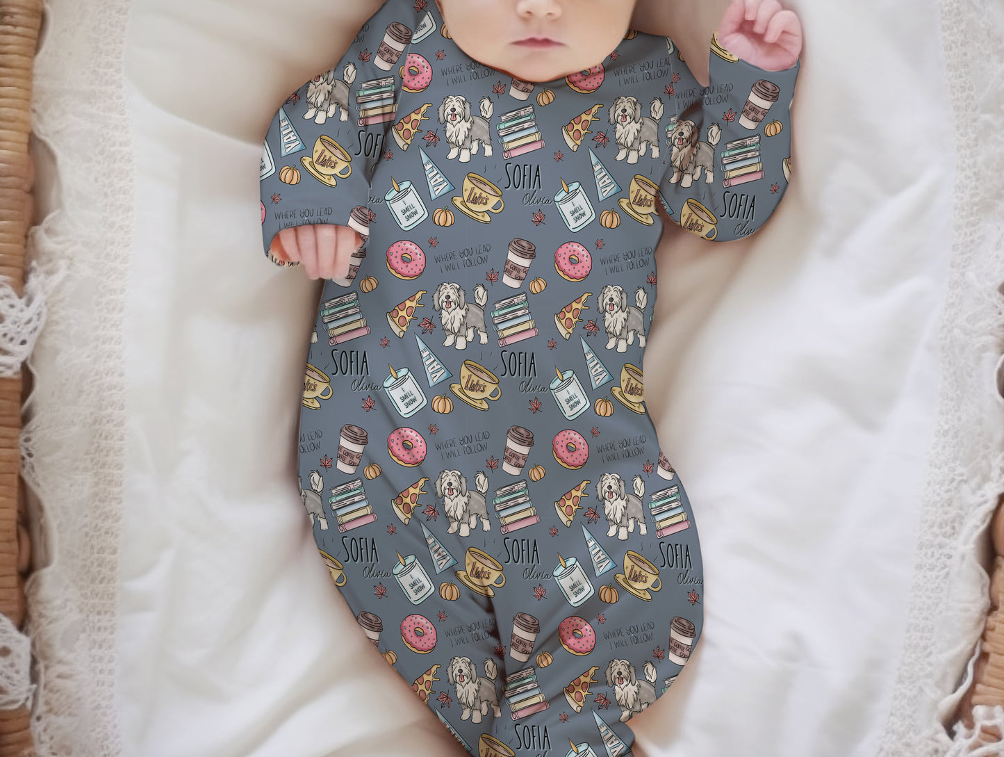 Gilmore Girl Personalized Name Infant Gown