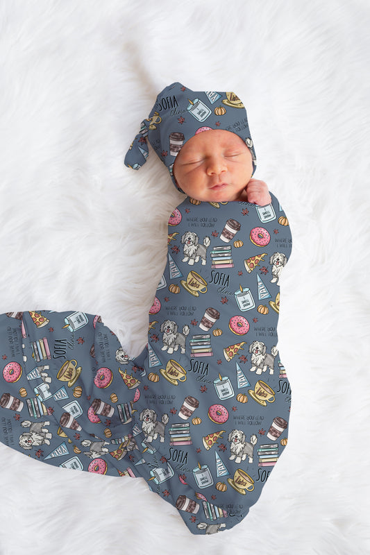 Gilmore Girl Personalized Name Swaddle Blanket