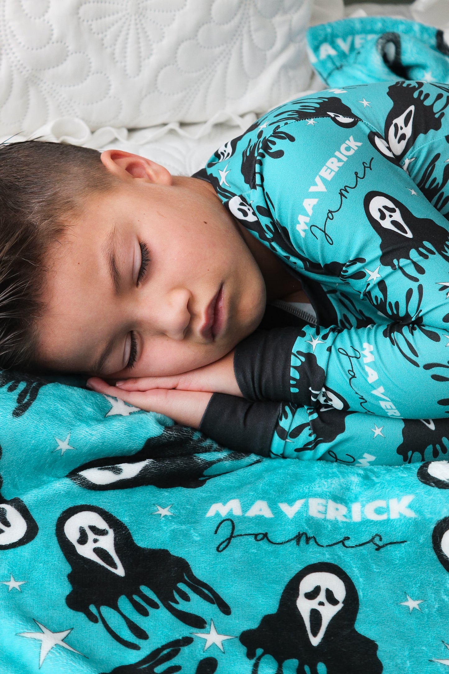 Don't Hang Up Halloween Minky Blanket